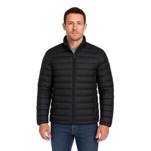 Men’s Zeroxposure Lightweight Packable Puffer Jacket, Black, Size Small